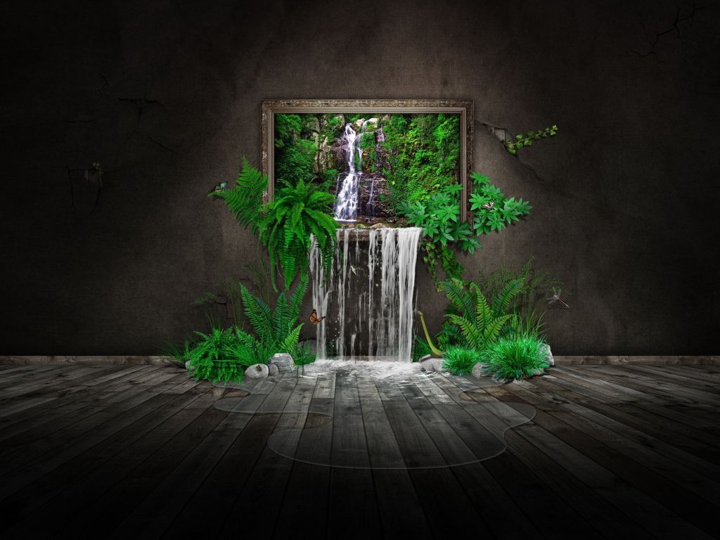 Fantasy Waterfall wallpaper