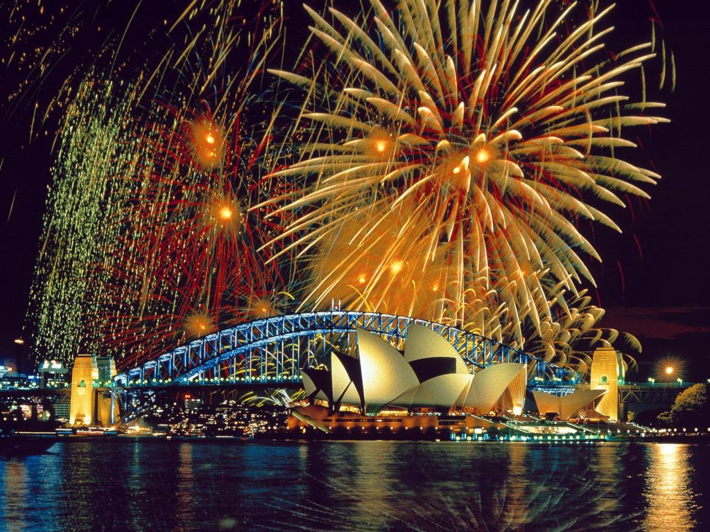 Fireworks in Sydney wallpaper