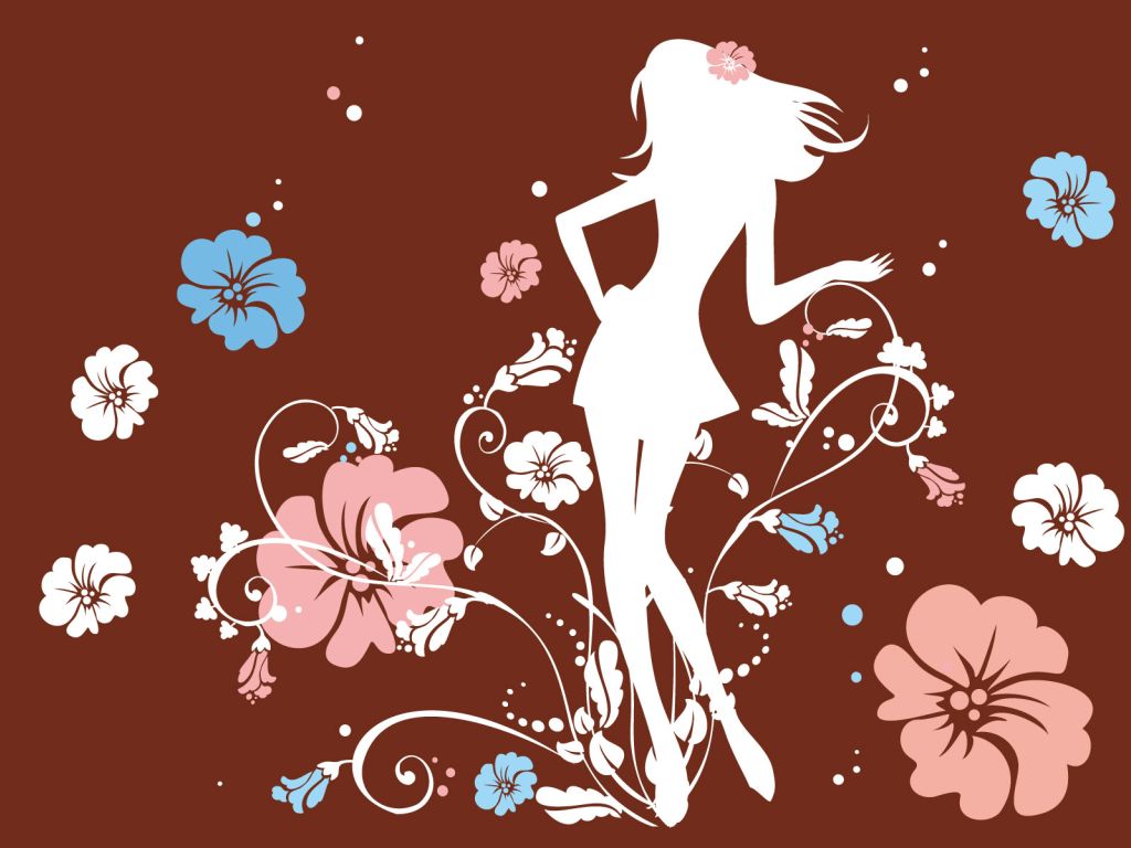 Flower Girl wallpaper
