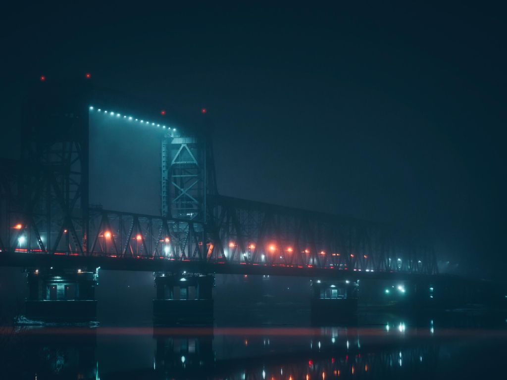 Foggy Bridge wallpaper