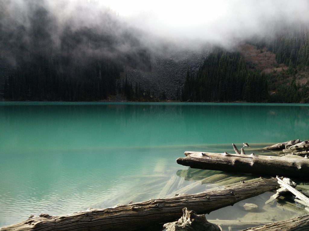 Foggy Morning at Joffre Lake - British Columbia Canada wallpaper