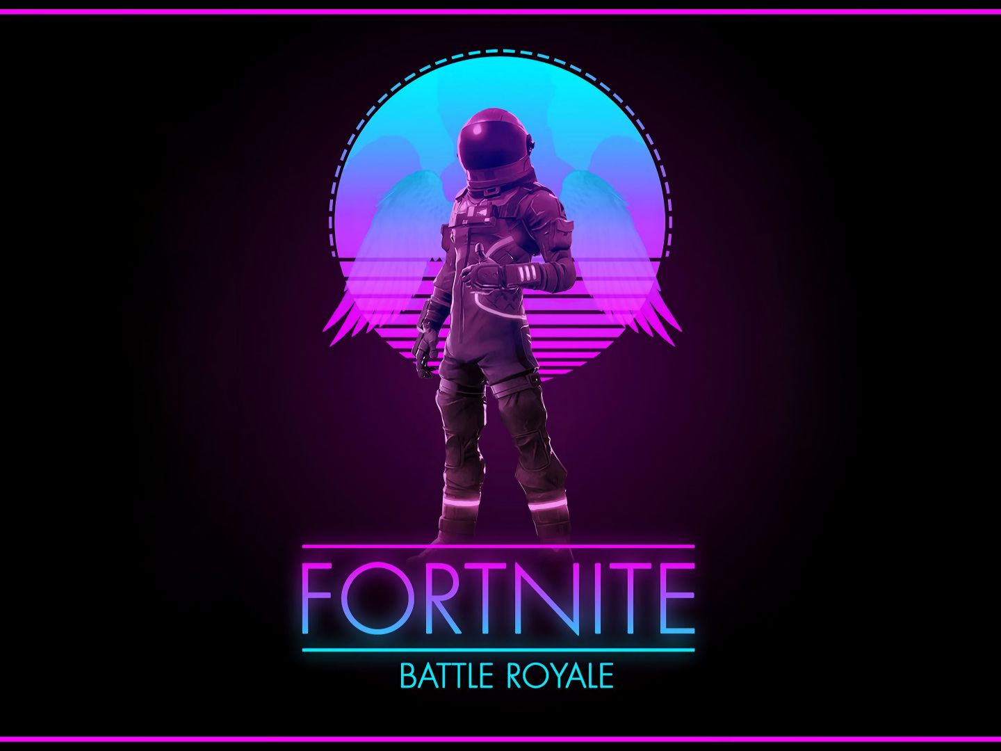 Fortnite Synthwave Royale Wallpaper In 1440x1080 Resolution