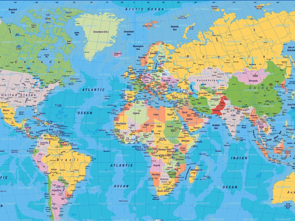Free World Map wallpaper