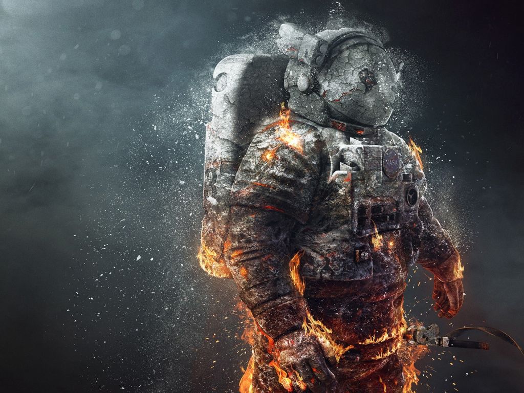 Frozen Astronaut wallpaper