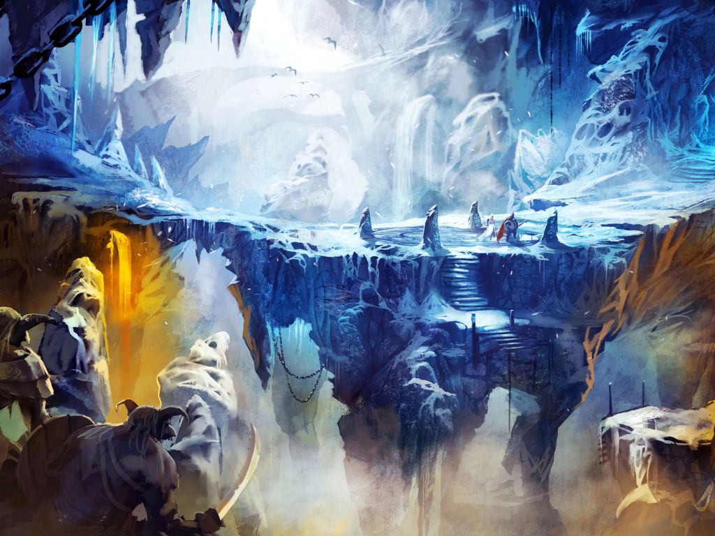 Frozen Cave in Trine 2 wallpaper