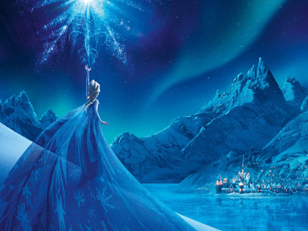 Frozen Elsa Snow Queen Palace wallpaper
