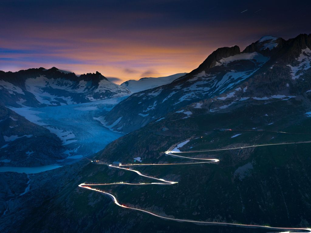 Furka Pass in Switzerland wallpaper