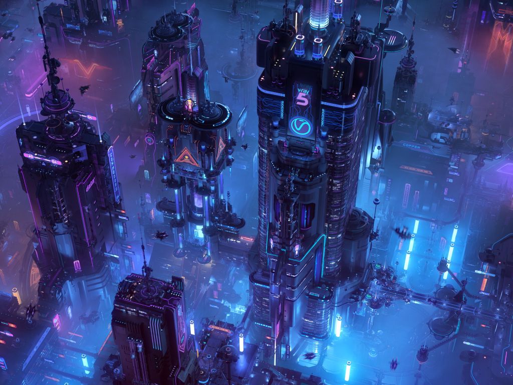 Future Tech City wallpaper
