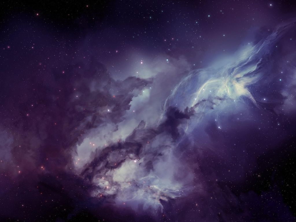 Galaxy Nebula is Blurring to Stars wallpaper