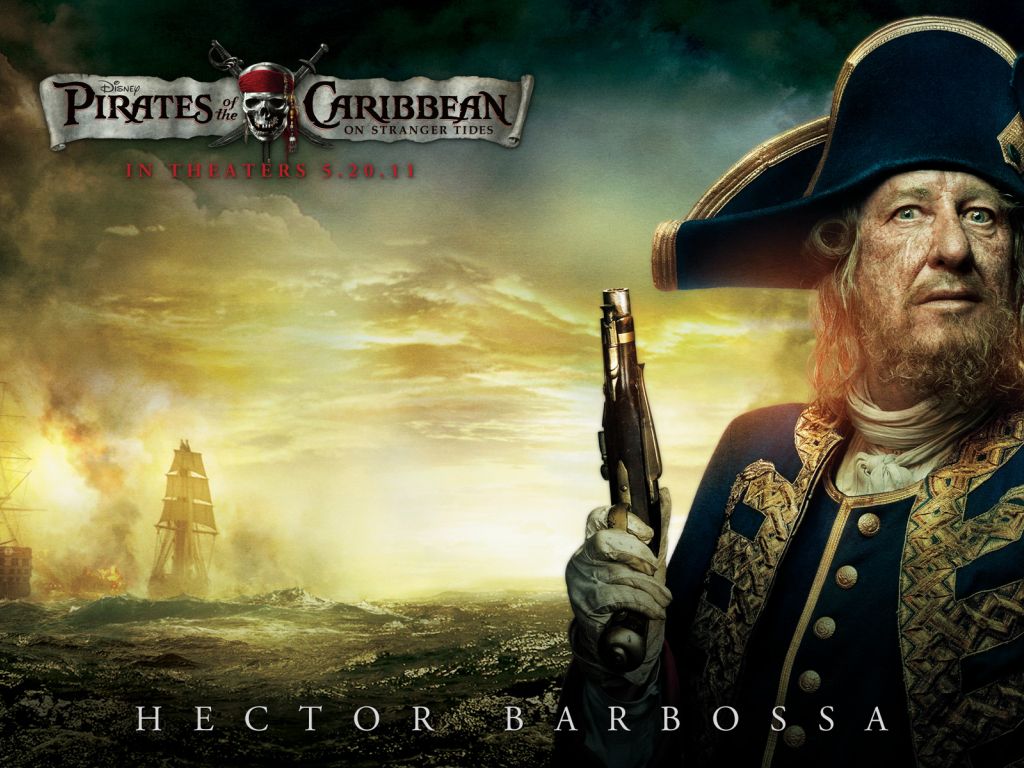 Geoffrey Rush in Pirates Of The Caribbean 4 wallpaper