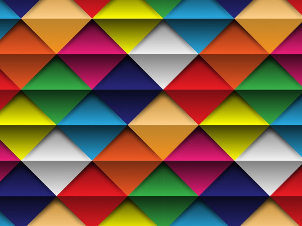 Geometry Colorful Triangles and Squares wallpaper