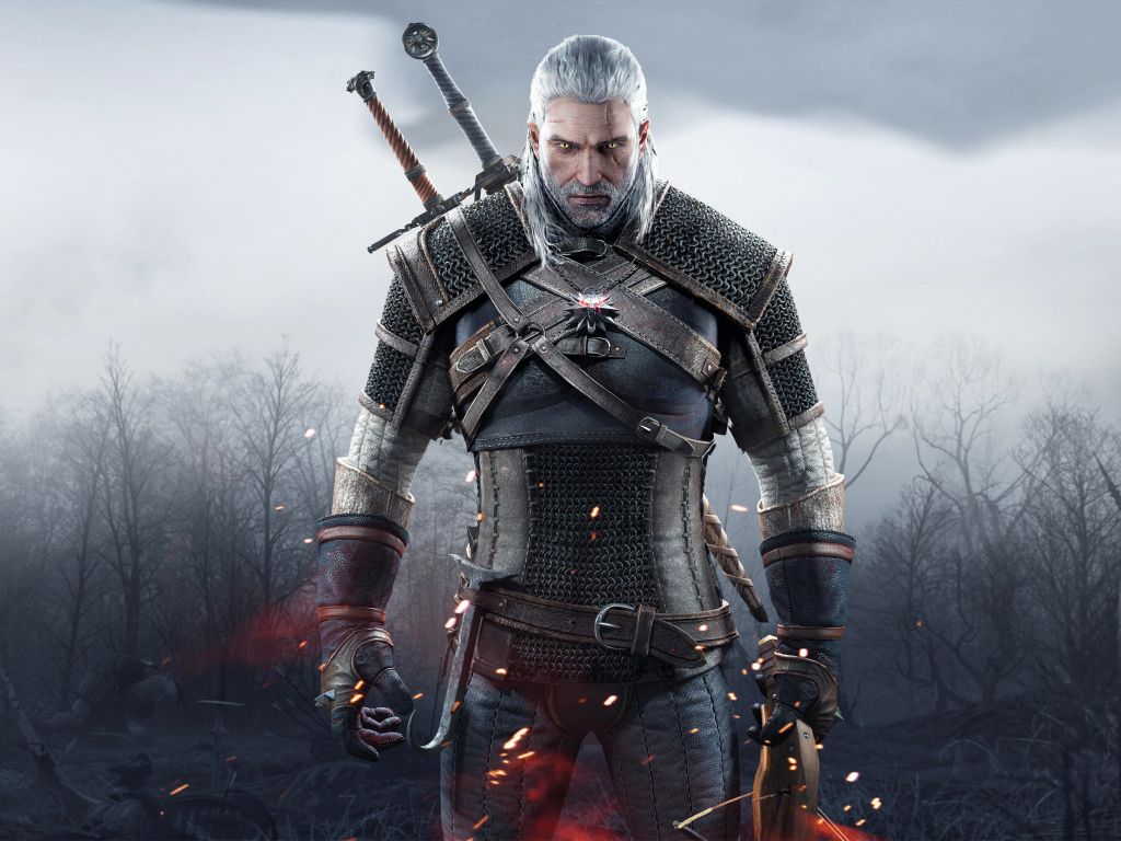 Geralt of Rivia in The Witcher Wild Hunt wallpaper