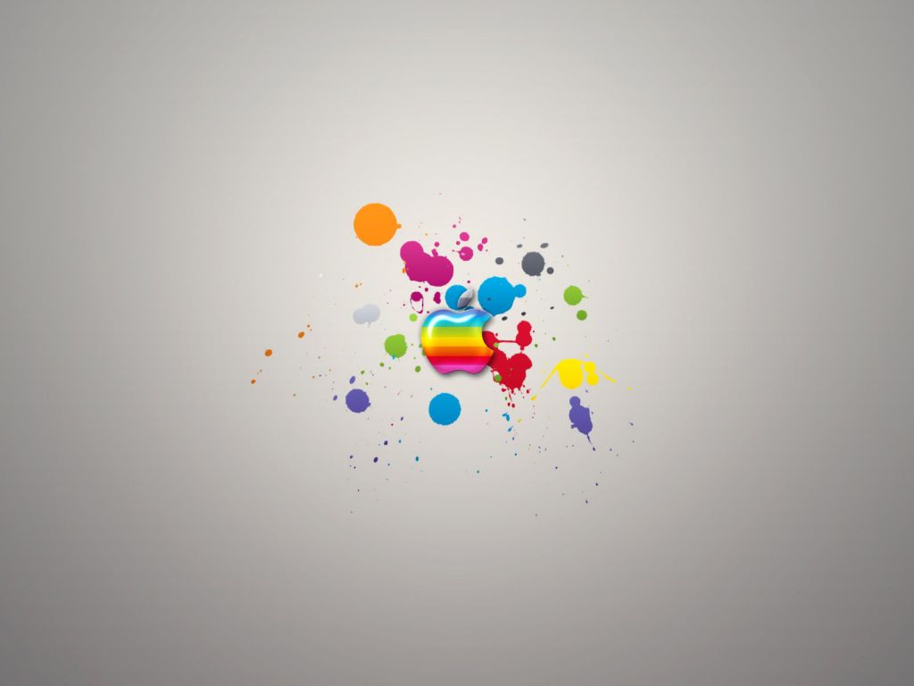 Glassy Colors of Apple wallpaper