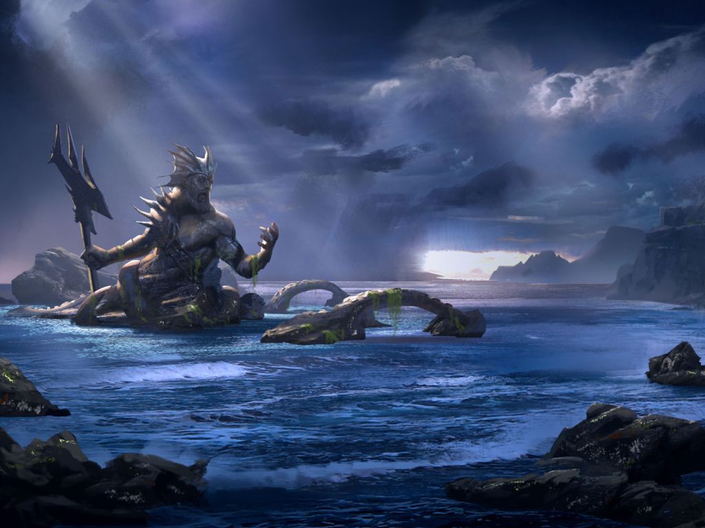 God of War Ascension Poseidon wallpaper