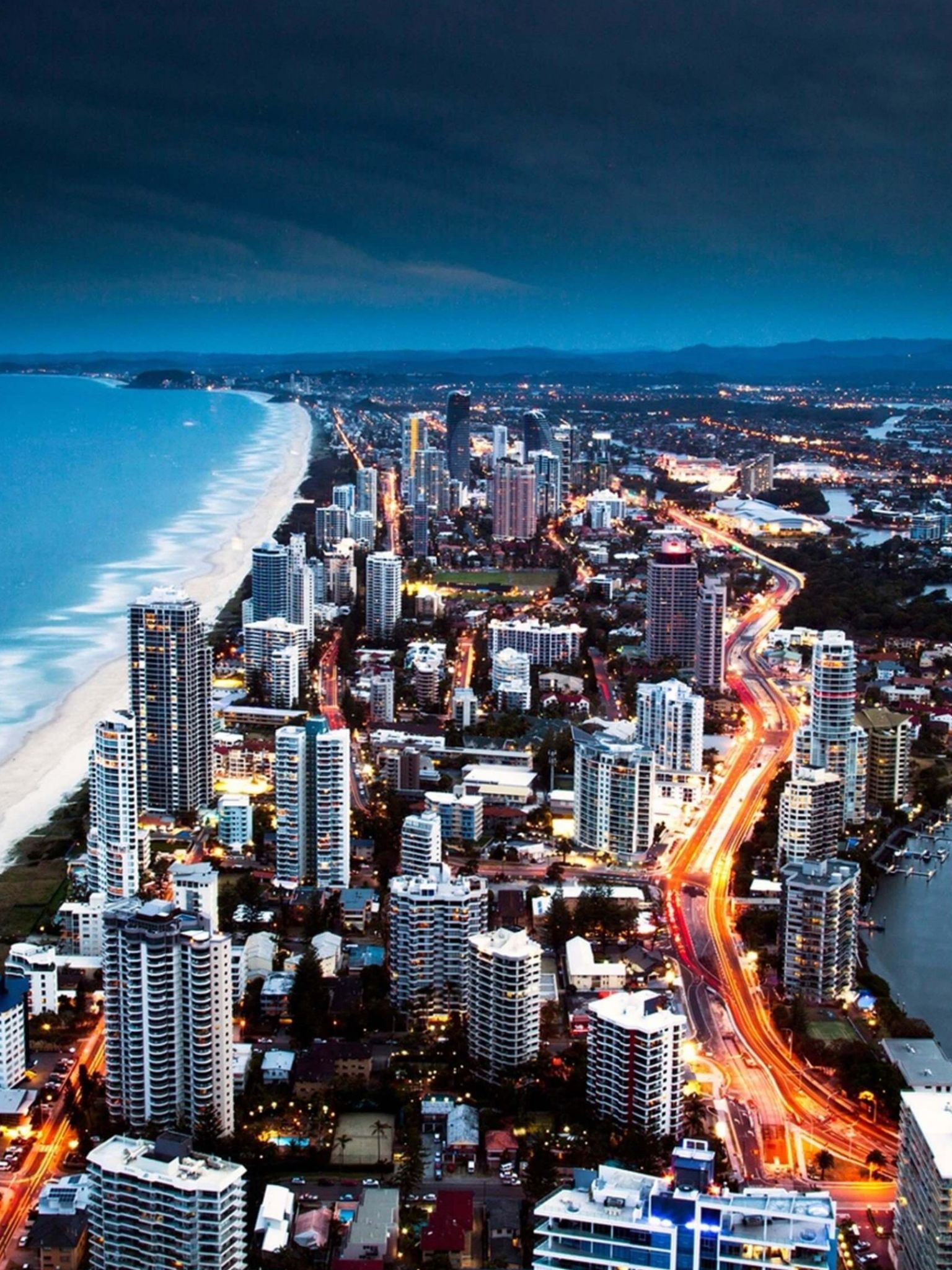 Gold Coast Top View Australia Wallpaper In 1536x48 Resolution