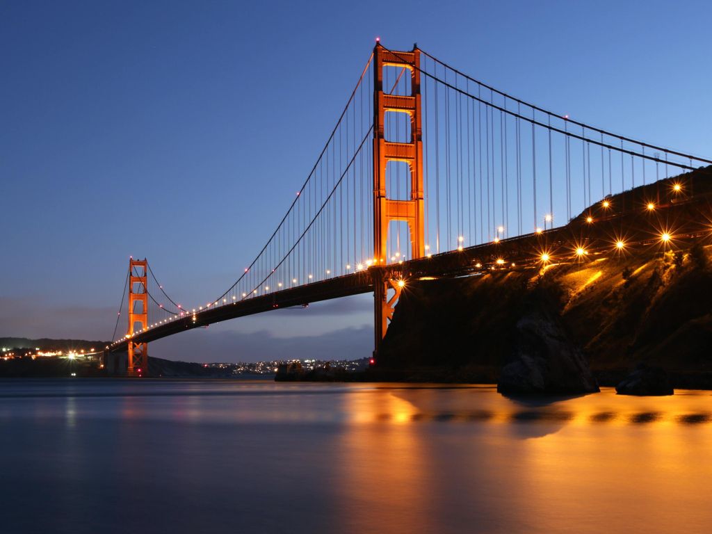 Golden Gate Bridge at Night wallpaper
