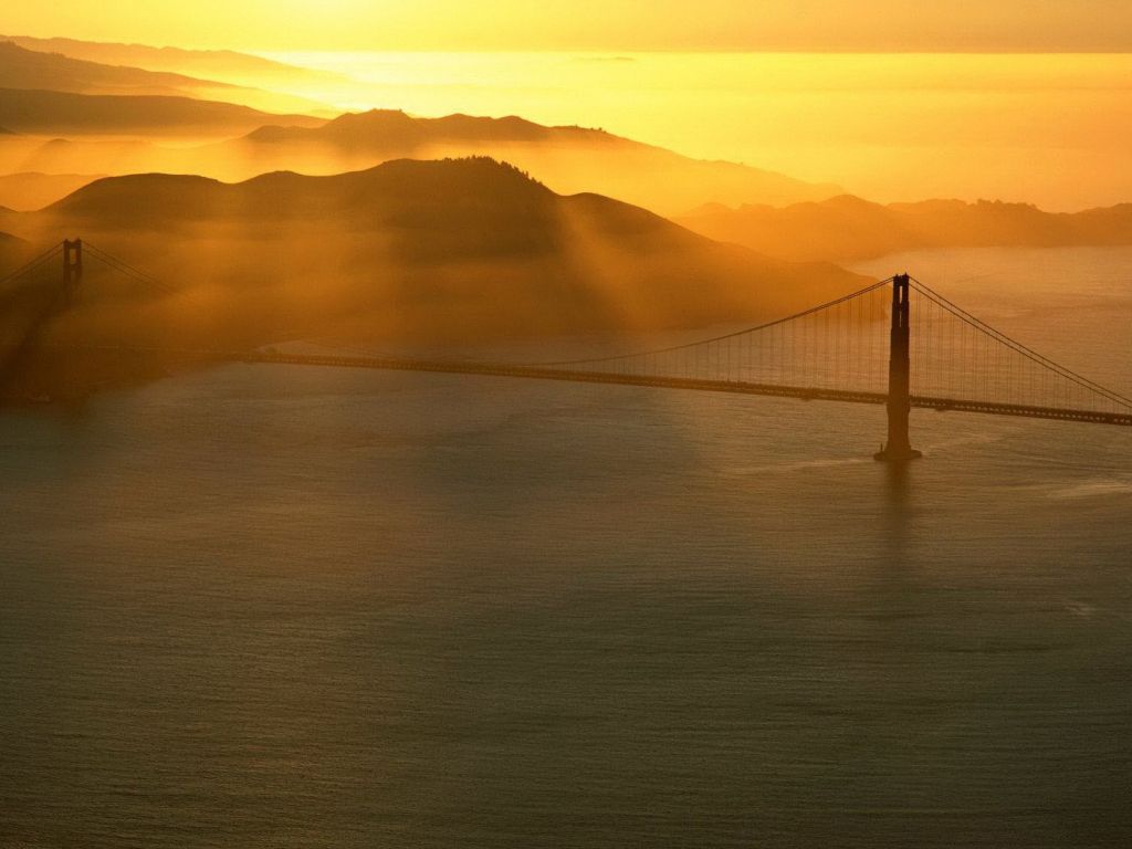 Golden Gate Bridge at Sunrise wallpaper