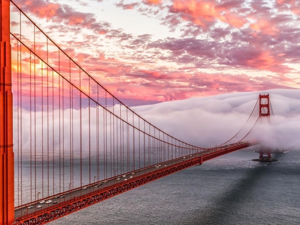 Golden Gate Morning View wallpaper
