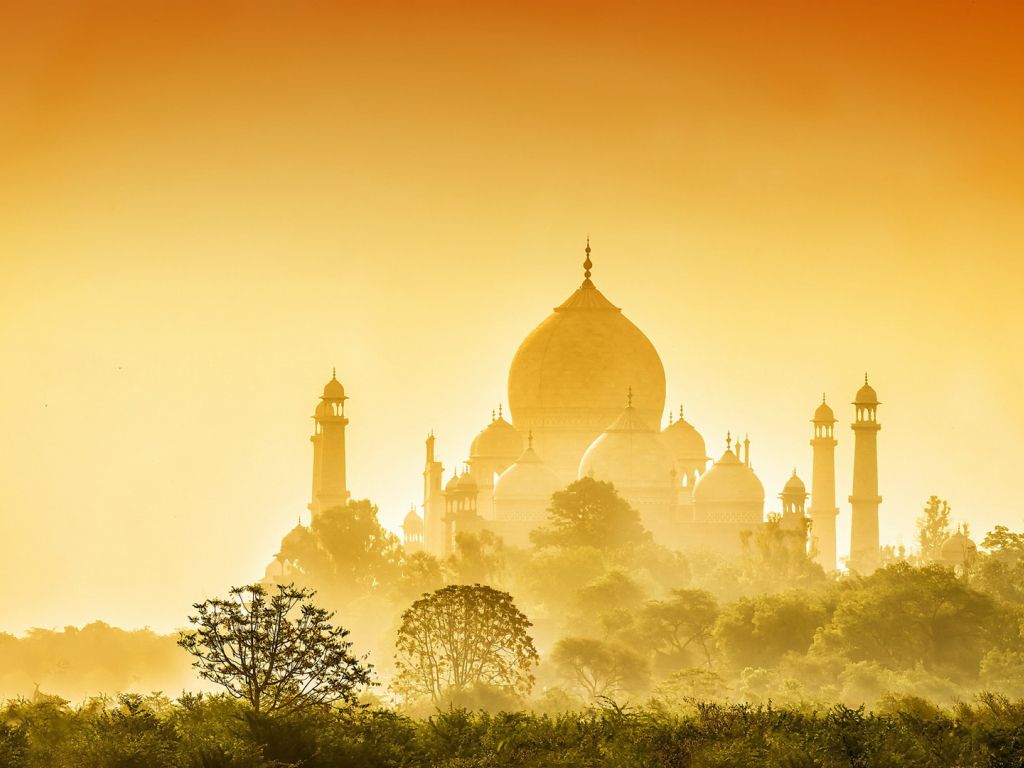 Golden Taj Mahal wallpaper