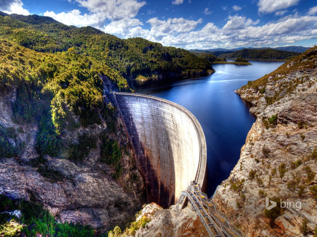 Gordon Dam Tasmania Australia wallpaper