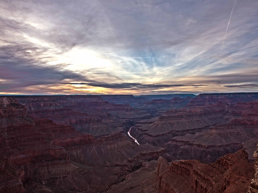 Grand Canyon South Rim Mojave Point Sunset wallpaper