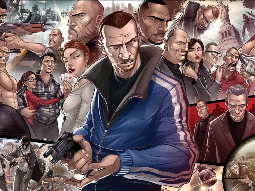 Grand Theft Auto IV Characters wallpaper