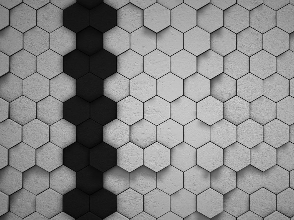 Gray Honeycomb Pattern wallpaper
