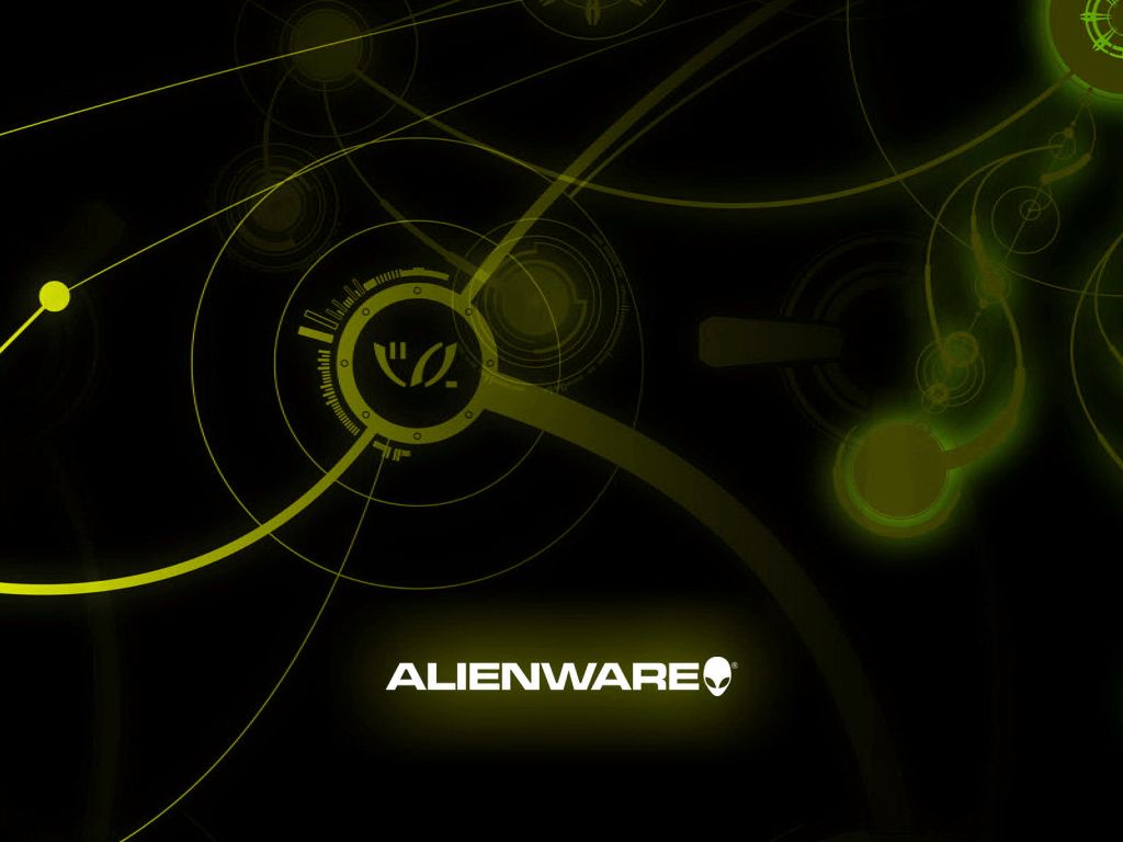 Green Alienware wallpaper