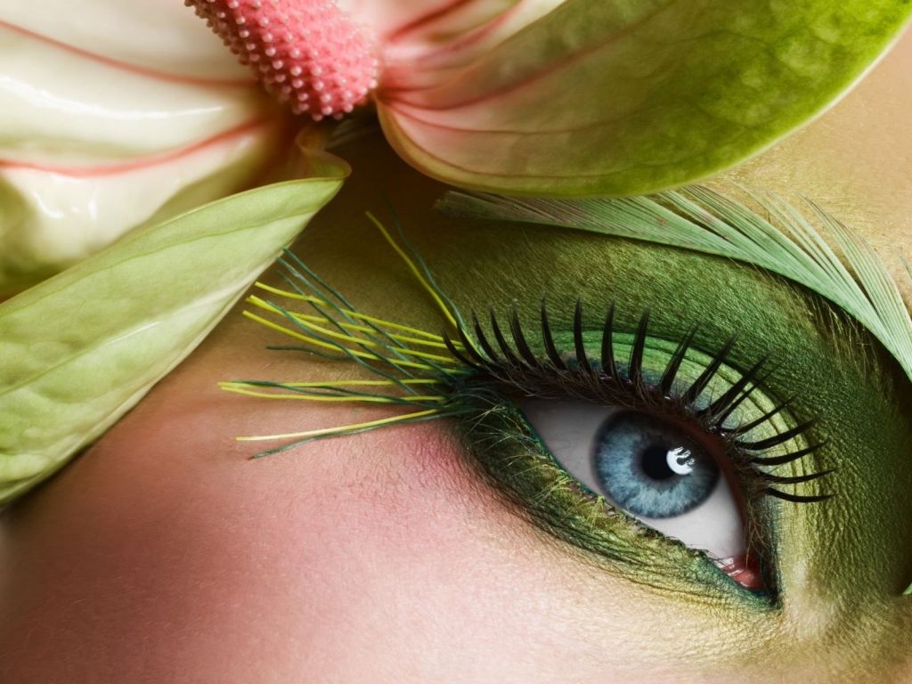 Green Eye Makeup wallpaper