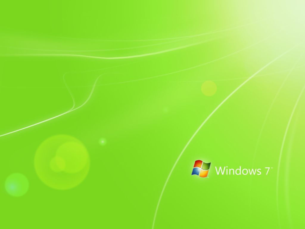 Green Windows 7 wallpaper