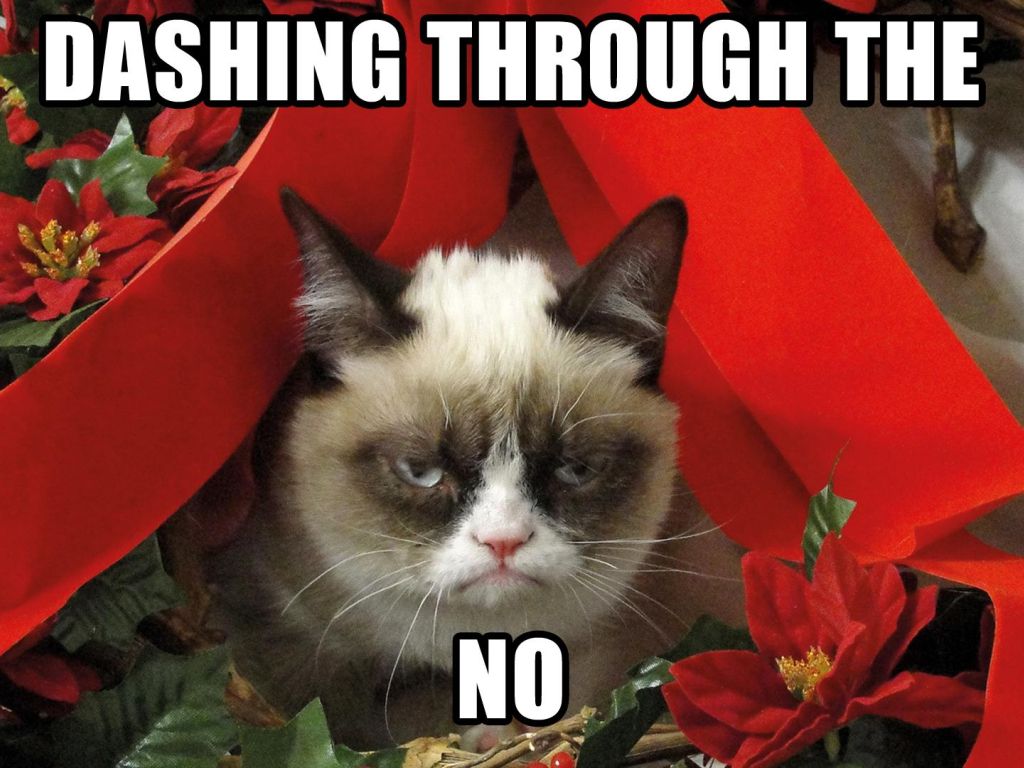 Grumpy Cat Christmas wallpaper