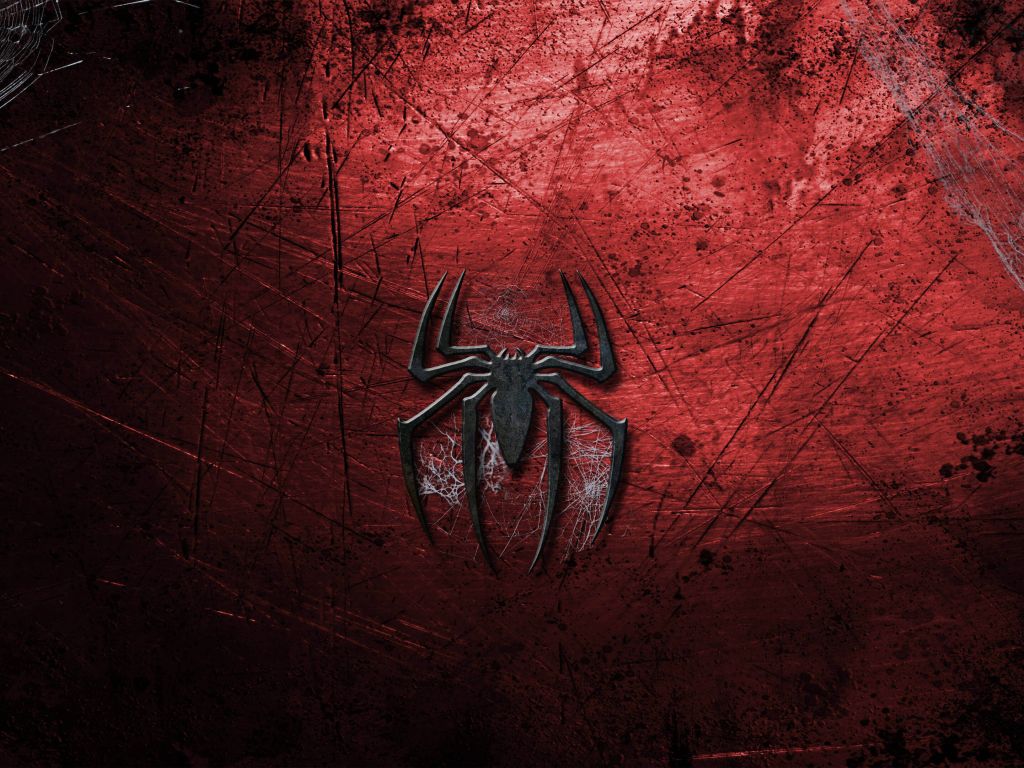 Grungy Spider-Man Logo wallpaper
