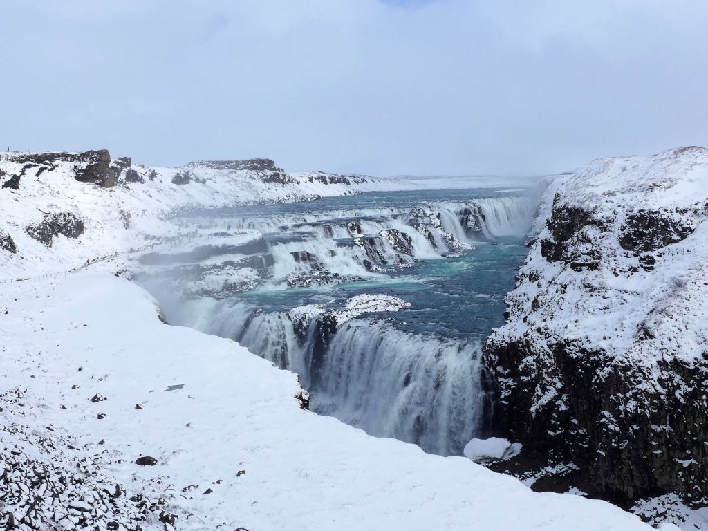 Gullfoss 4K wallpapers for your desktop or mobile screen free and easy ...