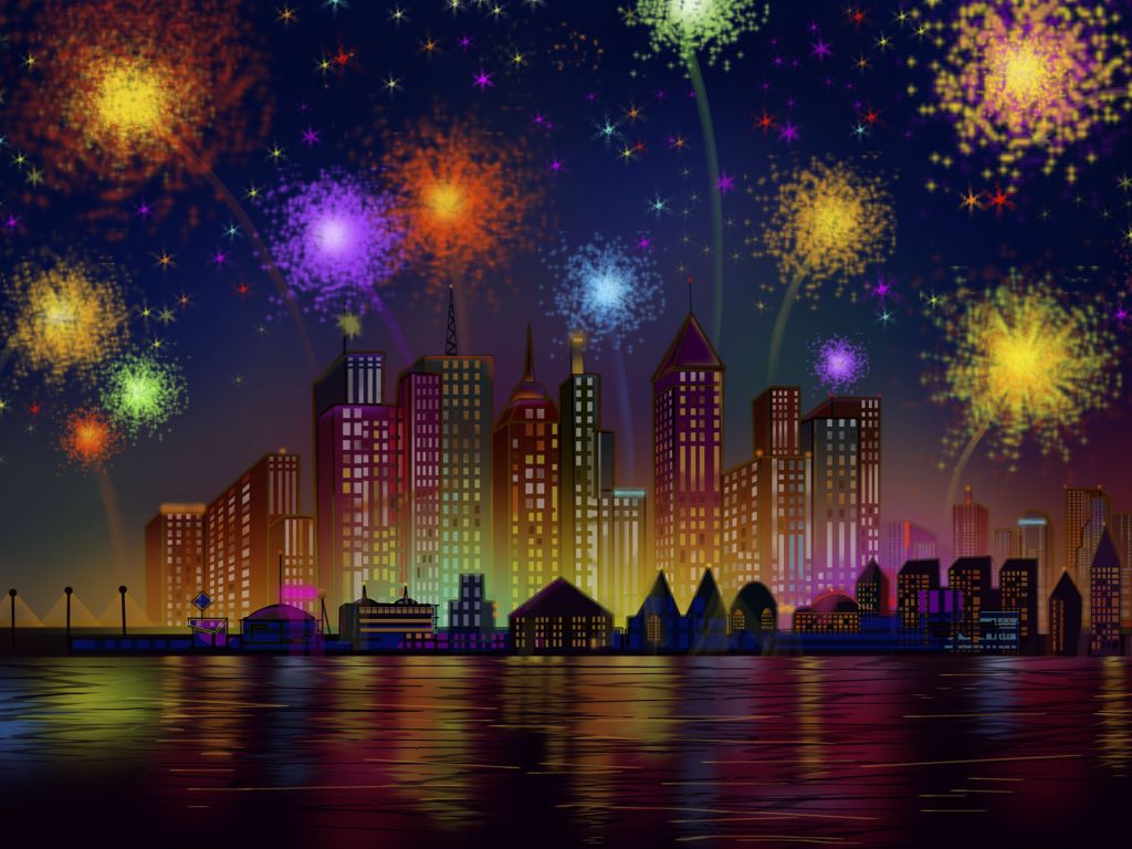 Happy New Year 2015 Dubai wallpaper