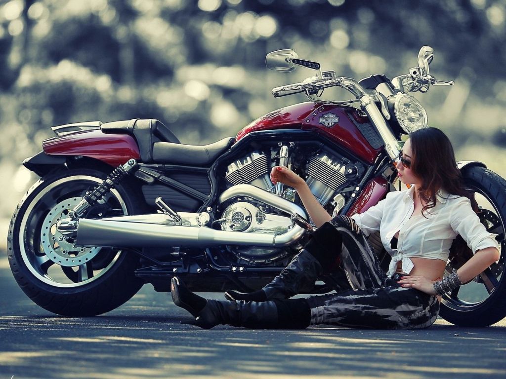 Harley Davidson Girl wallpaper