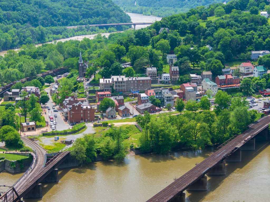 Harpers Ferry - the Halfway Point of the Appalachian Trail wallpaper