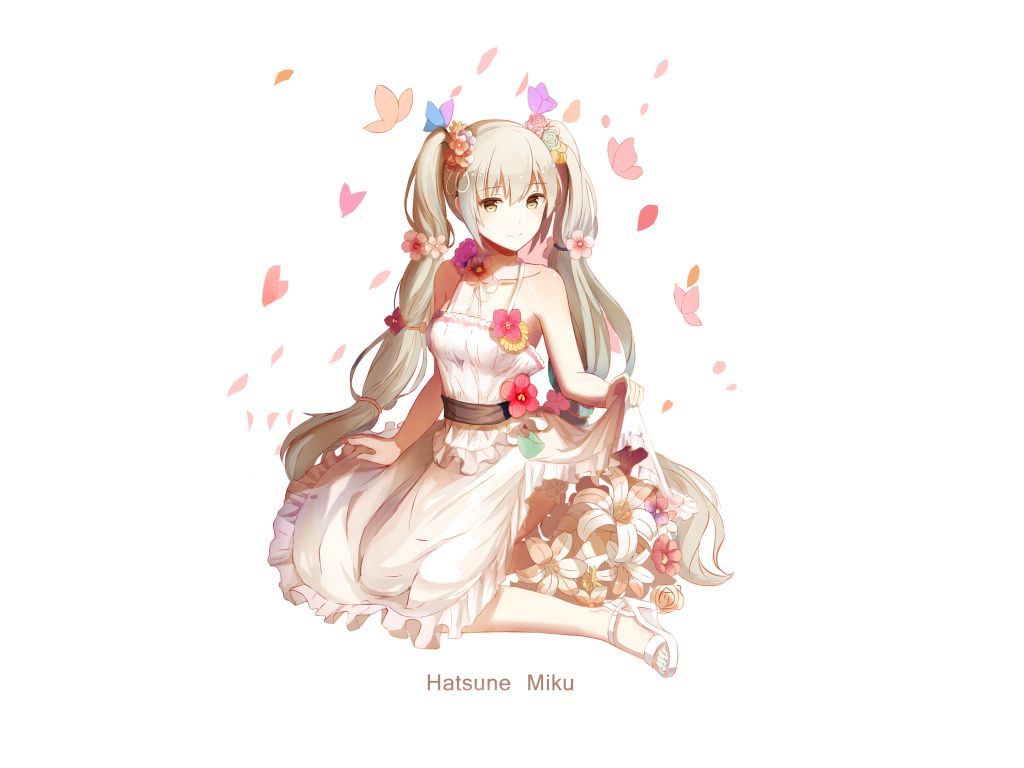 Hatsune Miku Vocaloid 4K wallpaper