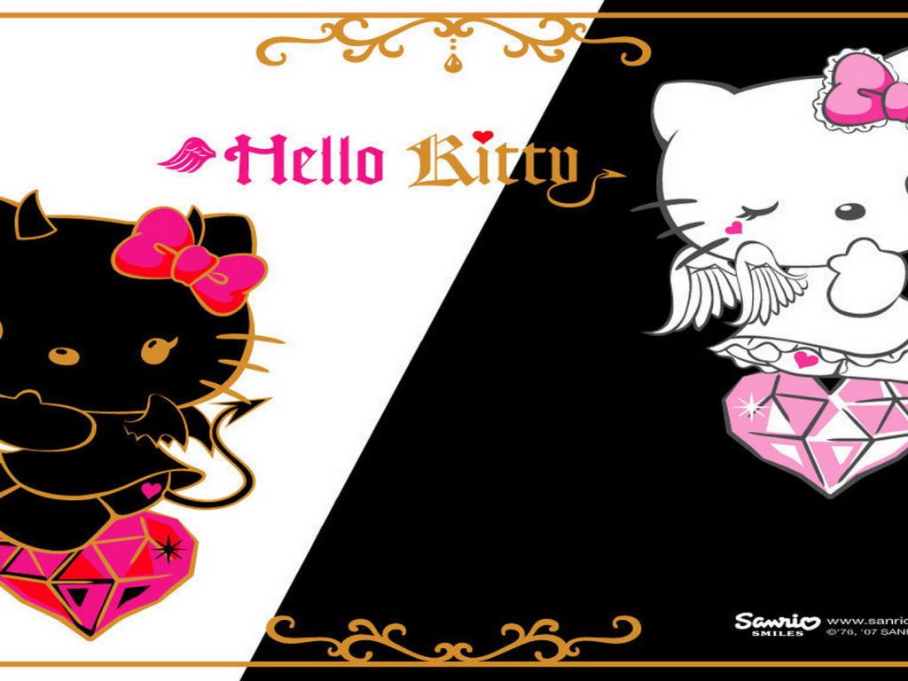 Hello Kitty Angel And Devil wallpaper