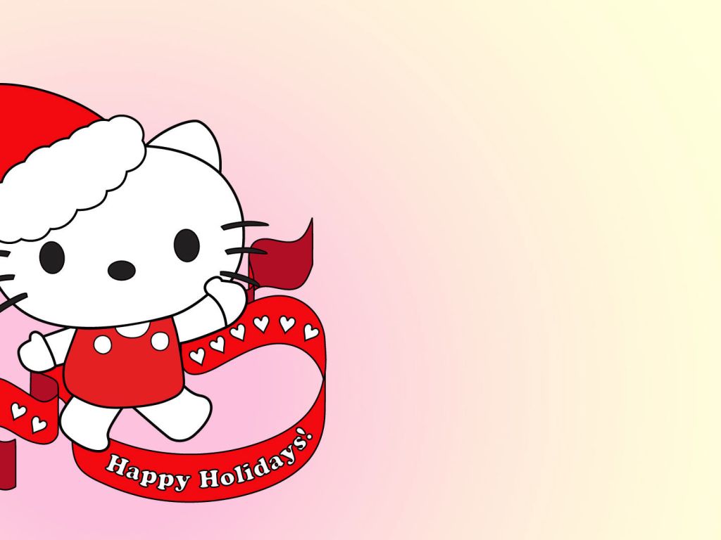 Hello Kitty Christmas Background wallpaper