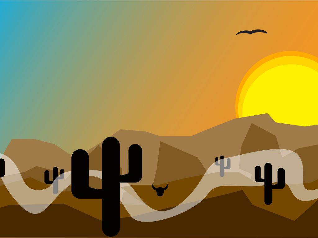 Heres a Flat Desert I Made wallpaper