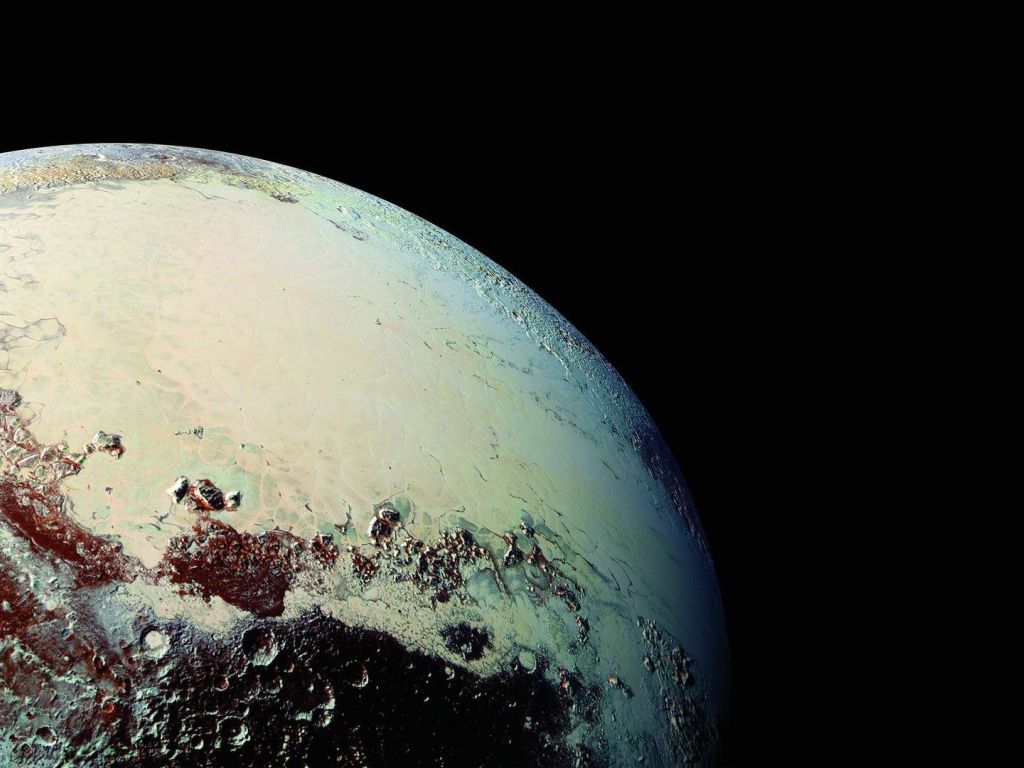 Pluto From 000km in Desktop Background Form wallpaper
