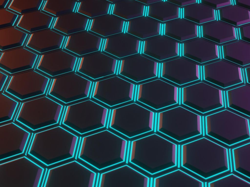 Hexagon and Pattern wallpaper