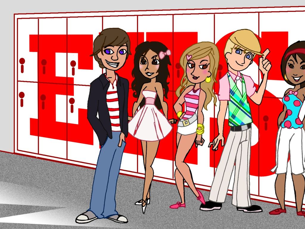 High School Musical Animation wallpaper