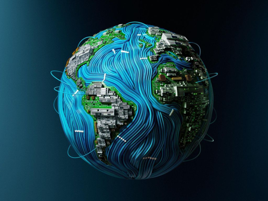 High Tech Earth wallpaper