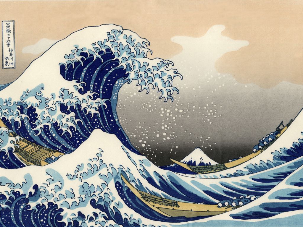 Hokusai Wave wallpaper