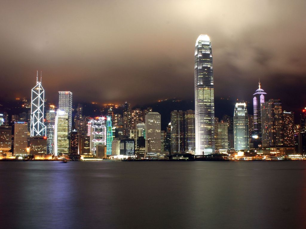 Hong Kong City Ocean Wide wallpaper