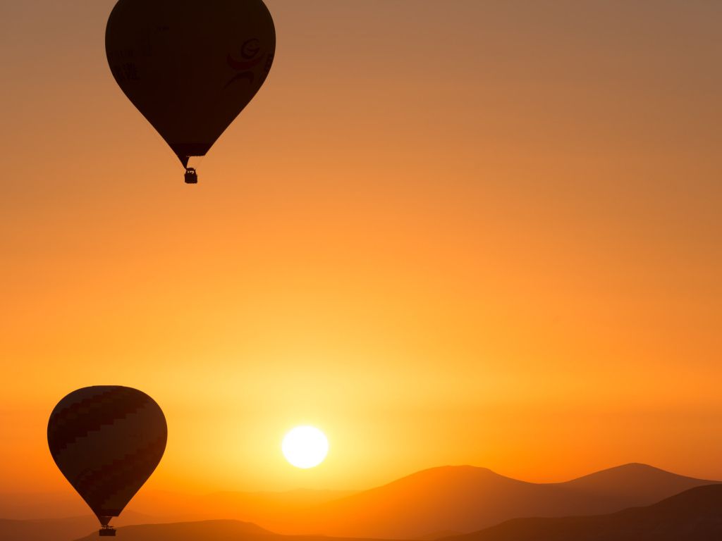 Hot Air Ballons Sunrise wallpaper
