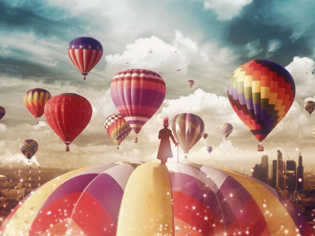 Hot Air Balloons Magician wallpaper