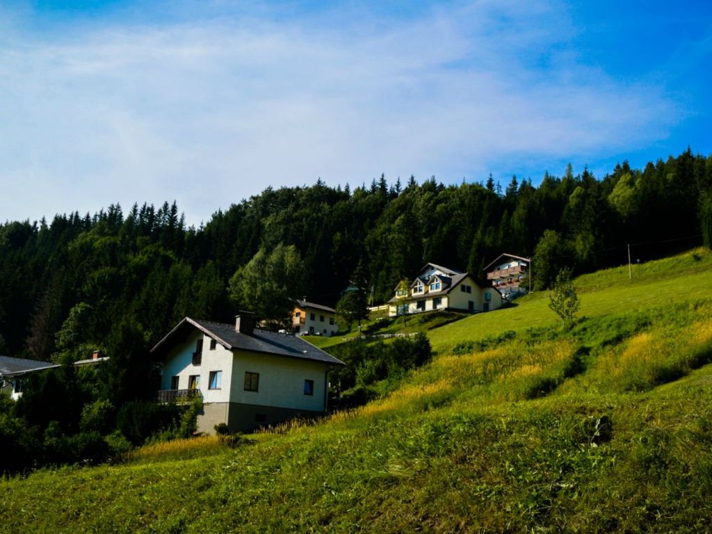 Houses on the Hillside in Annaberg wallpaper