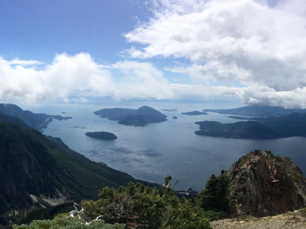 Howe Sound BC Canada From the Peak of Mt. Brunswick wallpaper
